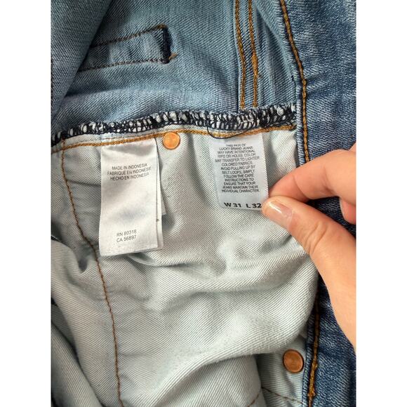 Lucky Brand Mens Jeans 31 x 32 110 Slim Light Wash Stretch Soft Denim - Picture 6 of 9